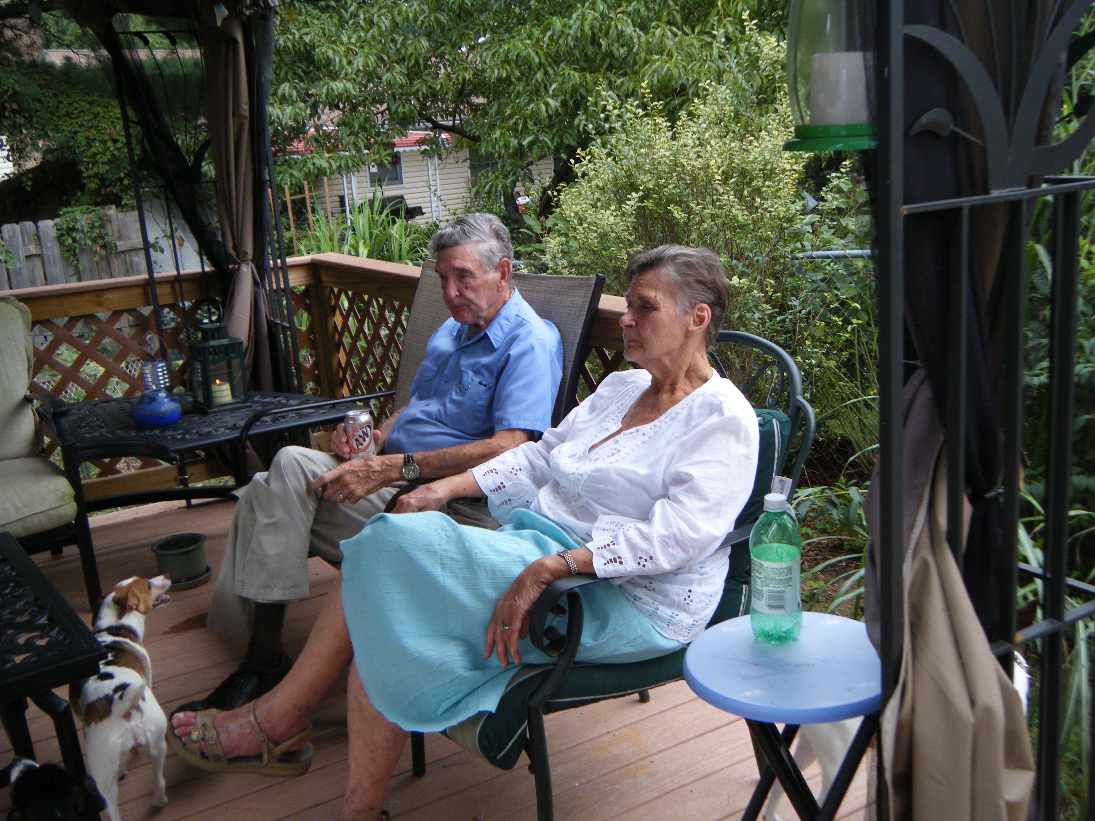 Don and his wife, Gay, relaxing - September 2012