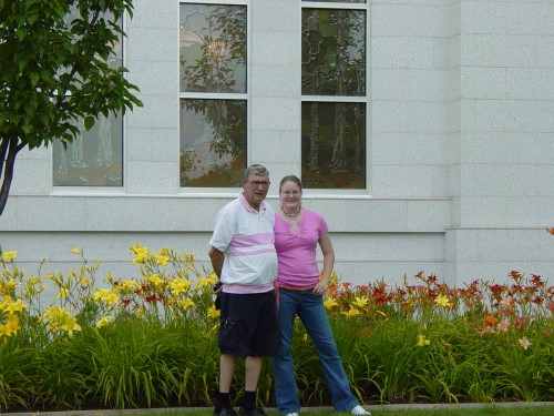 Don and Sarah at Temple Rear - July 2006