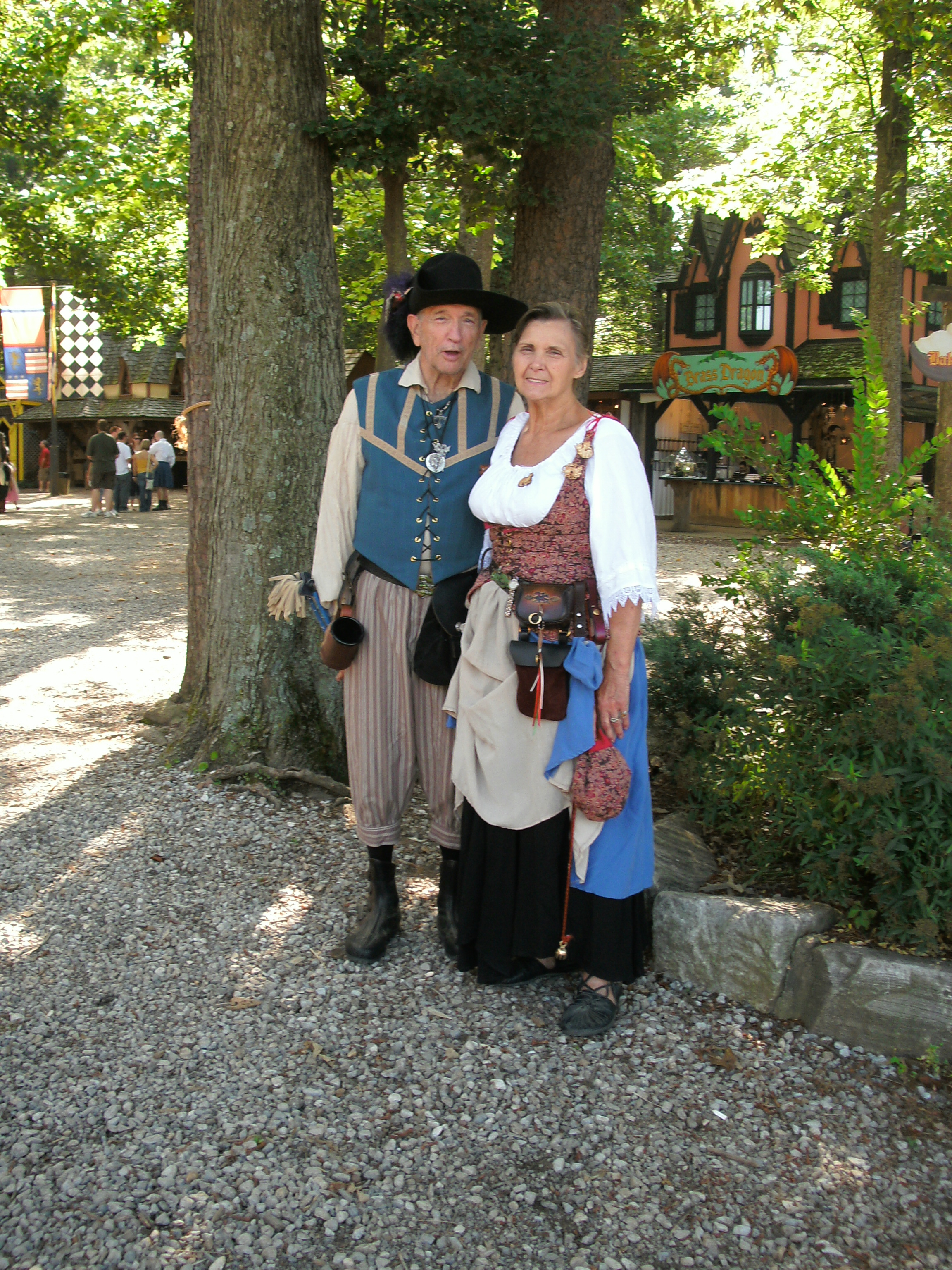 Don and Gay in Garb at MD Ren Fest - September 2008