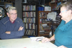 Don and Gay, doing a jigsaw puzzle - March 2009